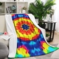 thumbnail image 1 of Colorful Tie Dye Star Pattern Blanket,Comfortable Soft Lamb Wool Throw Blanket,All Season,Warm Lightweight Blankets for Sofa Bed Couch Living Room Chair,40"x50", 1 of 4