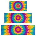 thumbnail image 1 of Colorful Tie Dye Star Pattern Kitchen Rugs Sets Of 3,Kitchen Runner Rugs Non Skid Washable,Decorative Kitchen Floor Mats for Kitchen,Sink,Laundry,17"x30"+ 17"x47" + 17"x59", 1 of 6
