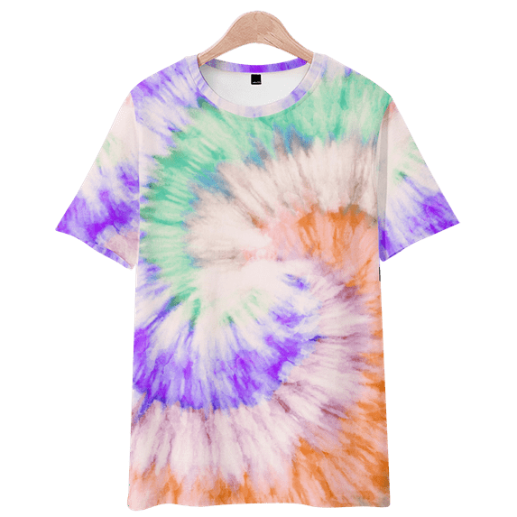 Colorful Tie-Dye Summer Tee Shirts Cool Magic Attractive Design T Shirt for Friends for Daily Wear