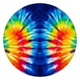 thumbnail image 1 of Colorful Tie Dye Symmetric Pattern Round Fitted Tablecloth with Elastic Edge,Dining Table Cover Waterproof,Outdoor Round Tablecloth for Camping,Dining,Indoor and Outdoor, 1 of 7