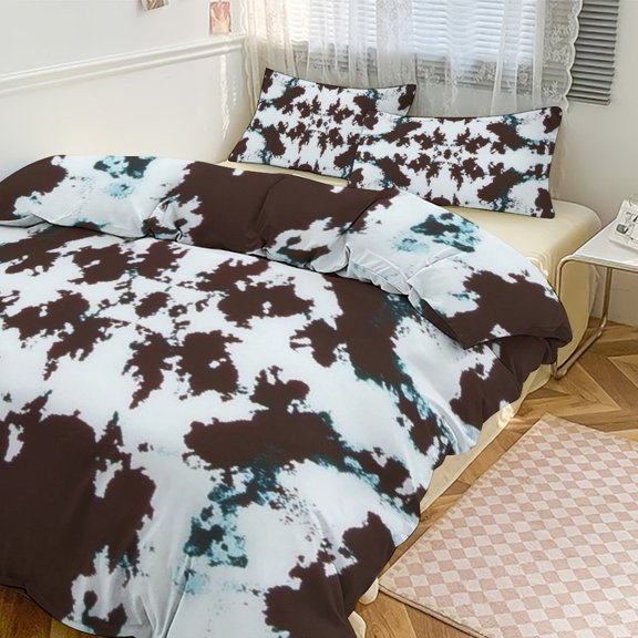 Colorful Tie Dye Vortex Bedding Sets Twin Duvet Cover 3 Piece Cute Bed Set for Boys Girls Kid