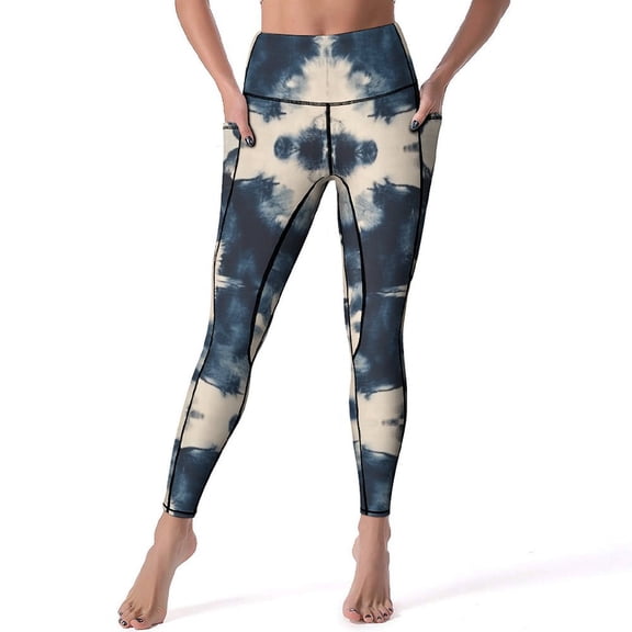 Colorful Tie Dye Vortex High Waisted Leggings for Women No See Through Tummy Control Buttery Soft Yoga Pants for Workout Athletic Running