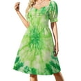 thumbnail image 1 of Colorful Tie Dye Vortex Summer Dresses for Women Beach Boho, 1 of 7