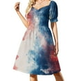 thumbnail image 1 of Colorful Tie Dye Vortex Summer Dresses for Women Beach Boho, 1 of 7