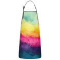 thumbnail image 1 of Colorful Tie Dye Wave Pattern Apron-Garden Aprons for Women with Pockets-Cotton Linen Waterproof Kitchen Cooking Gardening Aprons Adjustable for Kitchen,Cooking,BBQ and Salon 33x27 Inch, 1 of 5