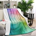 thumbnail image 1 of Colorful Tie Dye Wave Pattern Blanket,Comfortable Soft Flannel Throw Blanket,All Season,Warm Lightweight Blankets for Sofa Bed Couch Living Room Chair,60"x80", 1 of 4