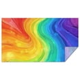 thumbnail image 1 of Colorful Tie Dye Wave Pattern Rectangle Tablecloth 60"x102",Waterproof Polyester Rectangle Table Cloth, Wipeable Spillproof Polyester Tablecloth for Dining, Camping, Indoor and Outdoor, 1 of 6