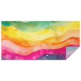 thumbnail image 1 of Colorful Tie Dye Wave Pattern Rectangle Tablecloth 60"x120",Waterproof Polyester Rectangle Table Cloth, Wipeable Spillproof Polyester Tablecloth for Dining, Camping, Indoor and Outdoor, 1 of 6