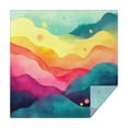 thumbnail image 1 of Colorful Tie Dye Wave Pattern Square Tablecloth,Waterproof Square Table Cover,Wipeable Spillproof Washable Table Cover for Home Kitchen Party Decor 42"X42"(107x107cm), 1 of 6