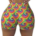 thumbnail image 1 of Colorful Tie Dye Workout Shorts For Women Scrunch Butt Lifting Yoga Gym Seamless Booty Biker Shorts X-Large, 1 of 9