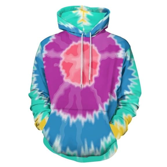 Colorful Tie-dye Pattern 3D Print Hoodie Men Women Autumn Thin Pullover Sweatshirt Vintage Streetwear Tops