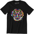 thumbnail image 1 of Colorful Tiger Face Neture Wild Animal Pet Lovers Men's T-Shirt, 1 of 4