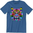 thumbnail image 1 of Colorful Tiger Face Neture Wild Animal Pet Lovers Men's Tee Shirt, 1 of 4