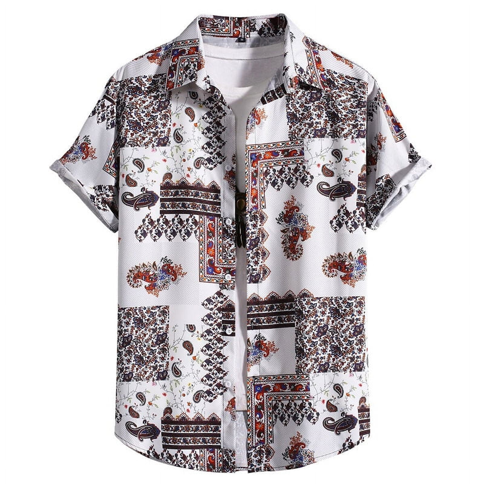 Colorful Tiger Leopard Shirts Casual 3d Print Tropical Floral Hawaiian