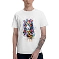 thumbnail image 1 of Colorful Tiger Men's T-Shirt Cotton 100% Summer Tops Fashion Casual Colorful Tiger Short Sleeves for Men Women Round Collar Top Tees, 1 of 1