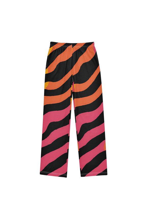 Colorful Tiger Stripes Pattern Pajama Pants Soft Lightweight Lounge Pants Bottoms Sleep Pants Warm Comfy