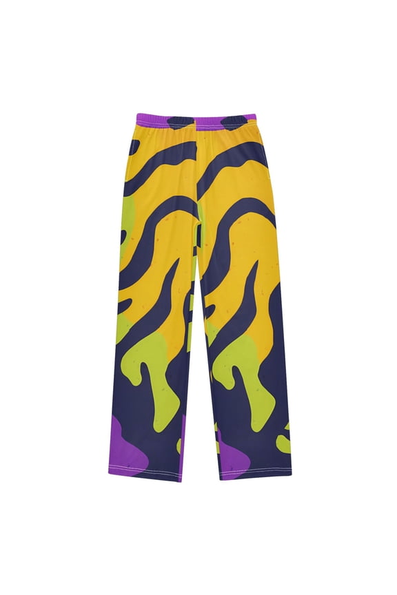 Colorful Tiger Stripes Pattern Pajama Pants Soft Lightweight Lounge Pants Bottoms Sleep Pants Warm Comfy