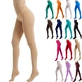 thumbnail image 1 of Colorful Tights Women's Solid Color Soft Opaque Tights Women's Footed Pantyhose Tights Women's High Waist Footed Colored Pantyhose Solid Footed Opaque Tights Pantyhose Thigh High Stockings, 1 of 4