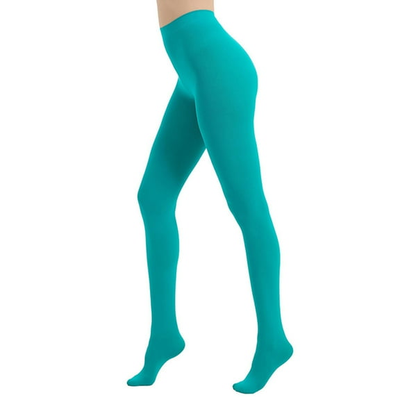 Colorful Tights Women's Solid Color Soft Opaque Tights Women's Footed Pantyhose Tights Women's High Waist Footed Colored Pantyhose Solid Footed Opaque Tights Pantyhose Thigh High Stockings