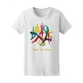 thumbnail image 1 of Colorful Time To Yoga Fitness T-Shirt Women -Image by Shutterstock, Female XX-Large, 1 of 2
