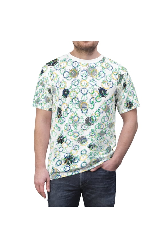 Colorful Timepiece "All Over Print" Unisex Cut & Sew T-Shirt