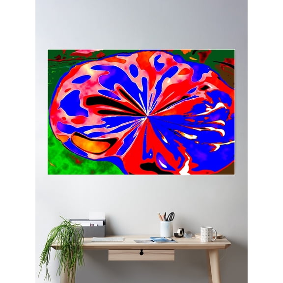 Colorful Toadstool Poster Wall Art, Modern Wall Decor For Living Room Bedroom, 8x12 UNFRAMED