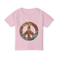 thumbnail image 1 of Colorful Toddler Tee with Boho Peace Sign, 4 Color Choices, 1 of 2