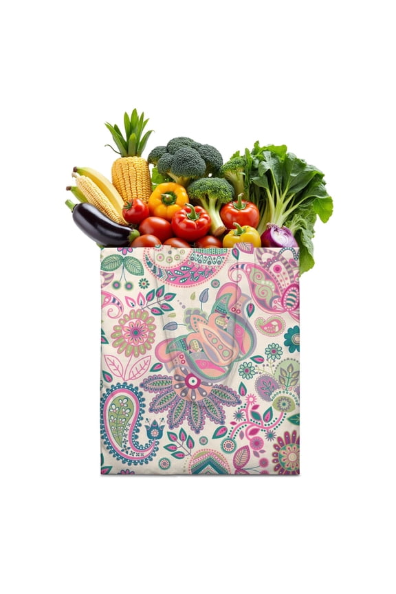 Colorful Tote Bag – Artistic Decorative Look, Reusable and Lightweight