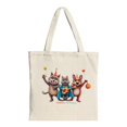 thumbnail image 1 of Colorful Tote Bag with Animated - Perfect for Birthdays Celebrations and Everyday Shopping - Reusable Canvas Design, 1 of 4