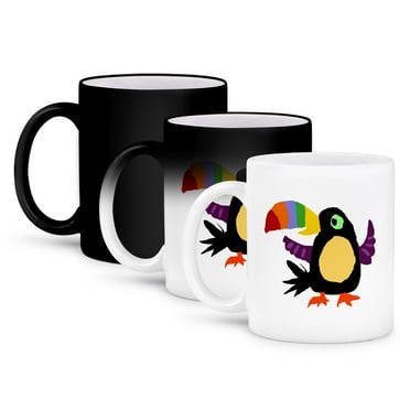3dRose, Colorful Toucan Art, 11oz Magic Transforming Mug