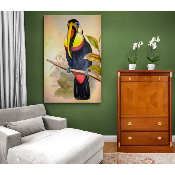 Colorful Toucan Wall Art Home Decor Vintage Gift Living Room Dercor Home Decor Office Wall Art