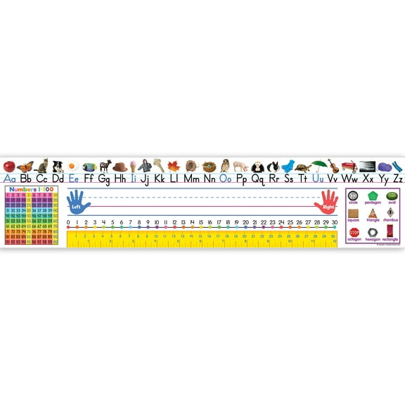 Teacher Created Resources Colorful Traditional Printing Jumbo Name Plates, 18" x 24", Pack of 36
