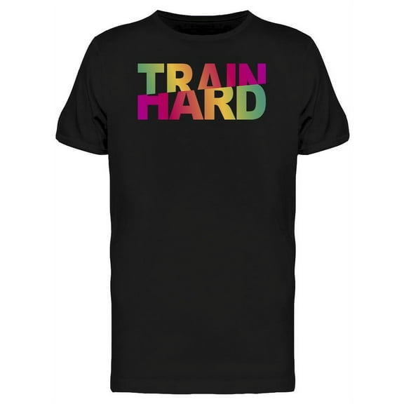 Colorful Train Hard T-Shirt Men -Image by Shutterstock, Male Large