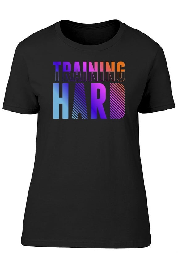Colorful Training Hard T-Shirt Women -Image by Shutterstock, Female Large