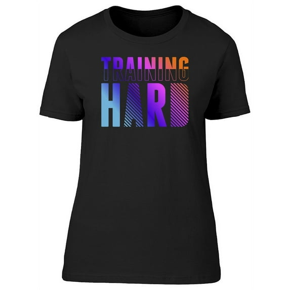 Colorful Training Hard T-Shirt Women -Image by Shutterstock, Female Medium
