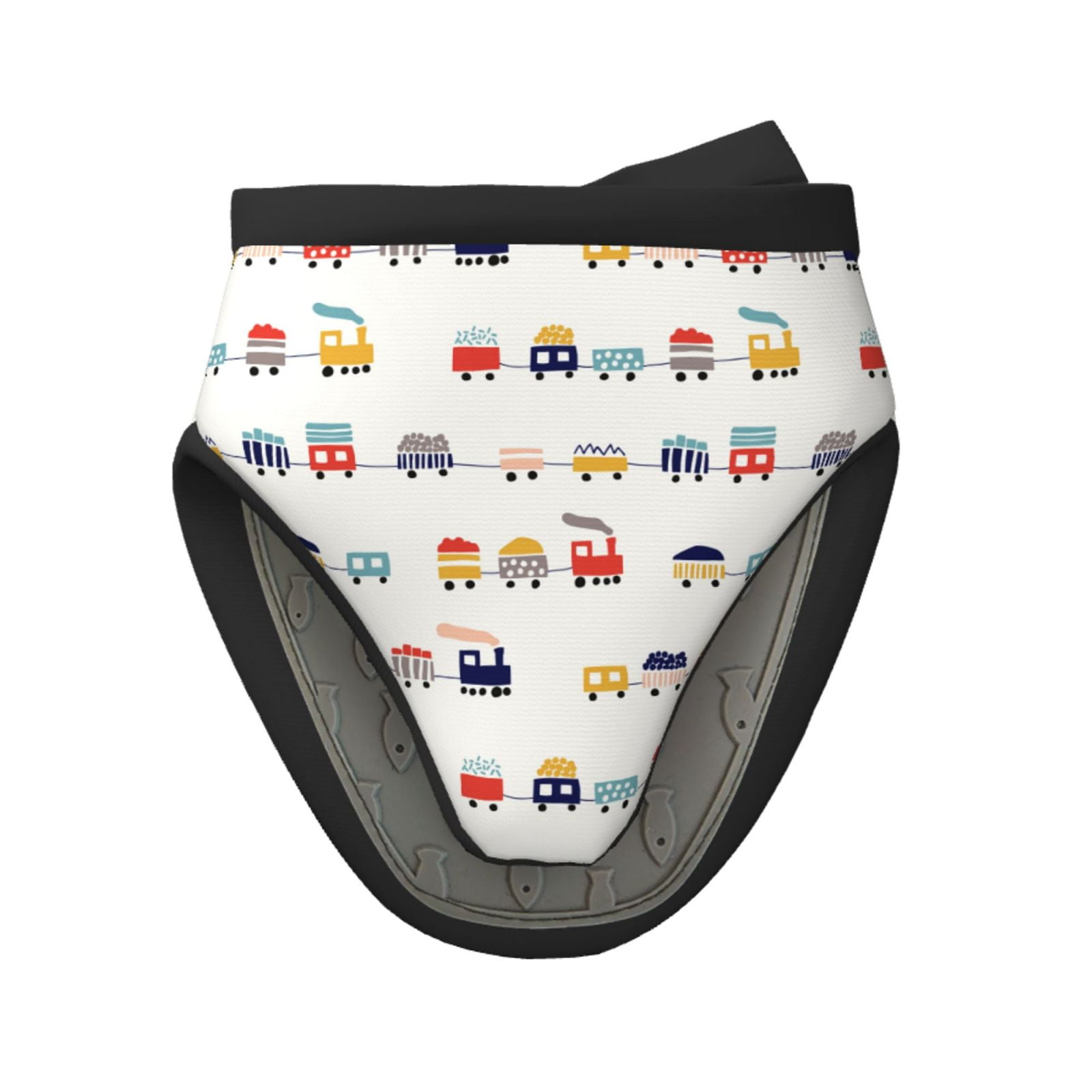 Colorful Trains Oven Mitts Heat Resistant - Soft Lining Silicone Mini ...