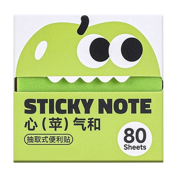 Transparent Glitter Sticky Notes Pop Up Sticky Pads, 1-Pack 3"x3" 80 Sheets, See-Through Design for Document Annotating, MELF