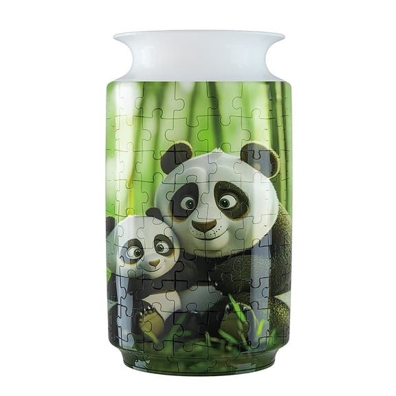 Colorful Tree Design 3D Puzzle Vase, Unique Decorative Jigsaw Puzzle Vase for Home and Office, Creative DIY Gift Idea