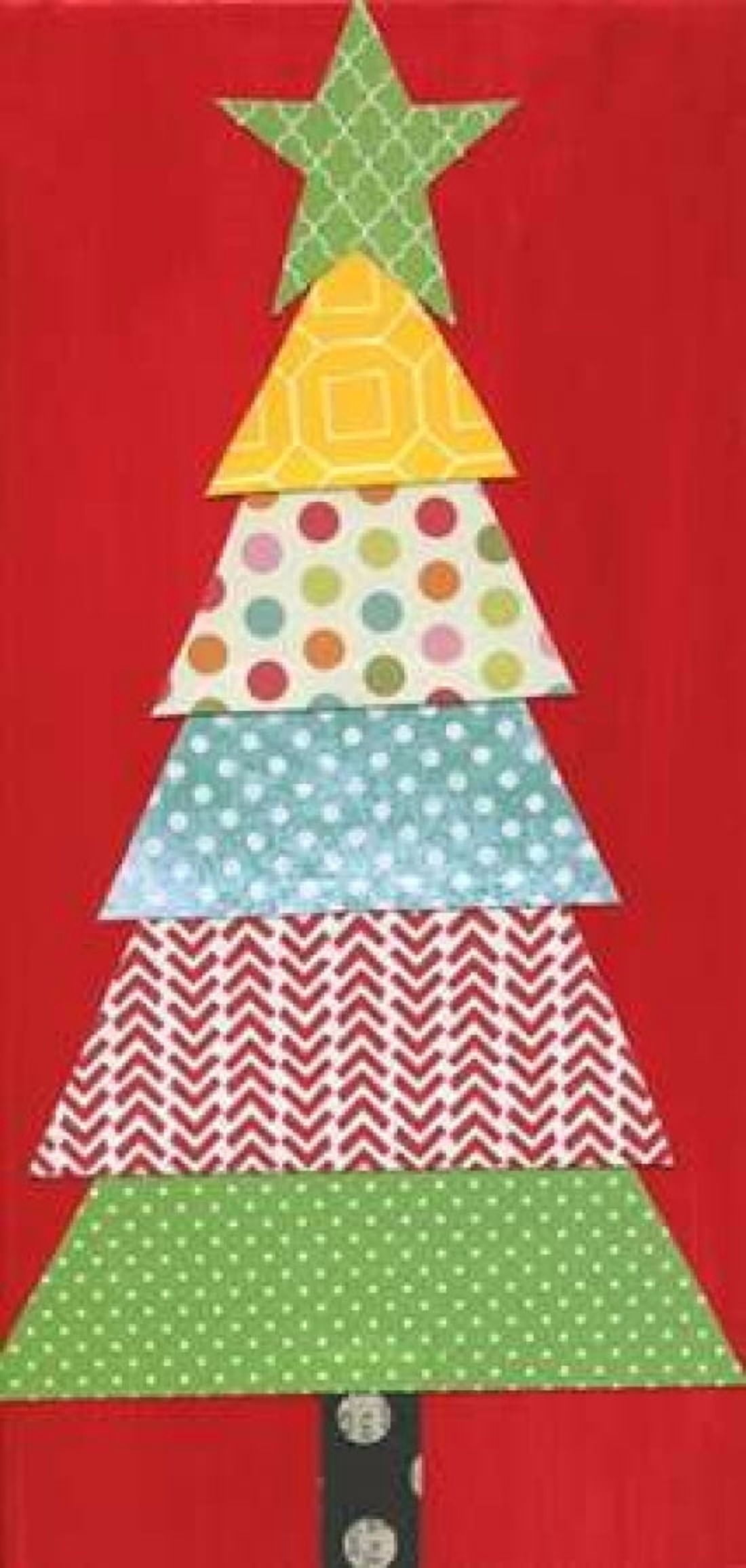 Colorful Tree - Red Canvas Art - Alli Rogosich (24 x 48)