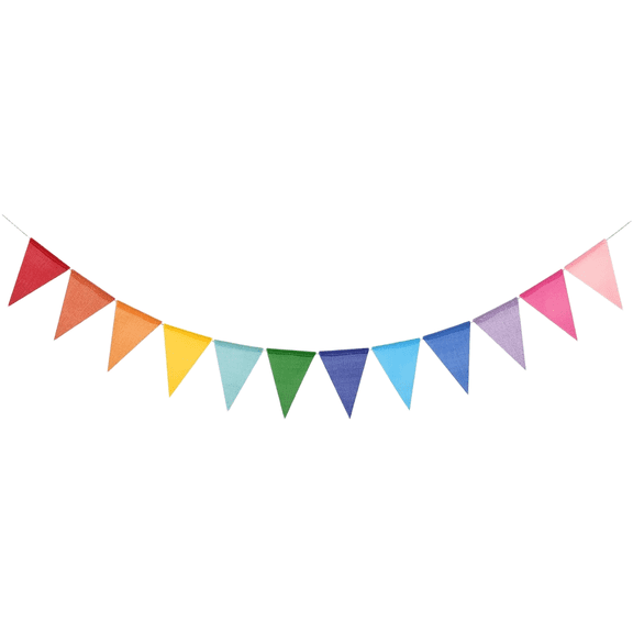 Colorful Triangle Flag Banner for Birthday Party Wedding Decoration Hanging