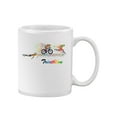thumbnail image 1 of Colorful Triathlon Quote Design Mug Unisex's -Image by Shutterstock, 1 of 4