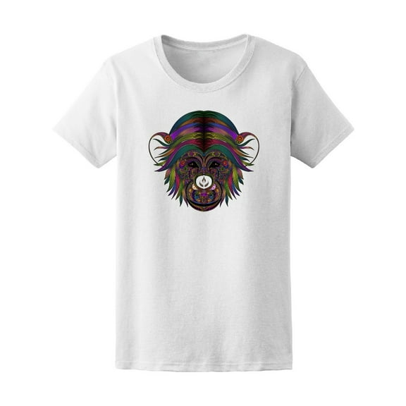 Colorful Tribal Monkey T-Shirt Men -Image by Shutterstock, Male Medium