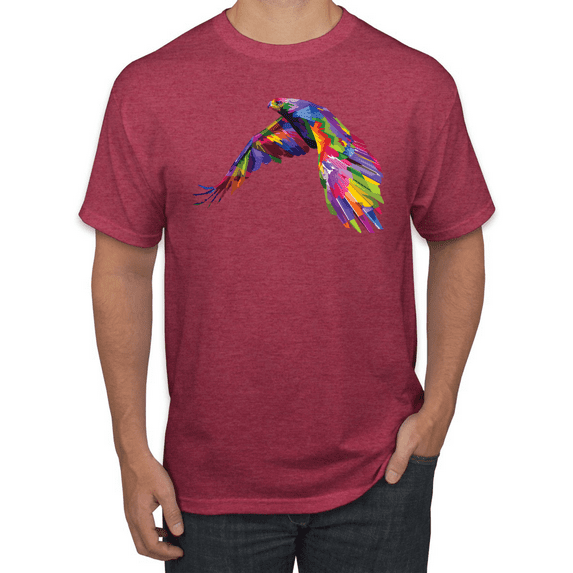Colorful Trippy Peacock Bird Animal Lover Graphic T-Shirt