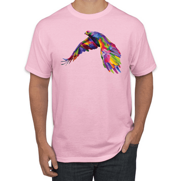Colorful Trippy Peacock Bird Animal Lover Graphic T-Shirt