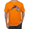 thumbnail image 1 of Colorful Trippy Peacock Bird Animal Lover Graphic T-Shirt, 1 of 1