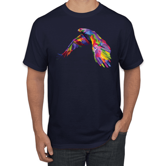 Colorful Trippy Peacock Bird Animal Lover Graphic T-Shirt