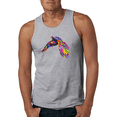 thumbnail image 1 of Colorful Trippy Peacock Bird Animal Lover Graphic Tank Top, 1 of 1