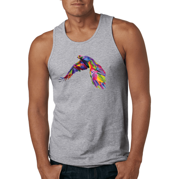 Colorful Trippy Peacock Bird Animal Lover Graphic Tank Top