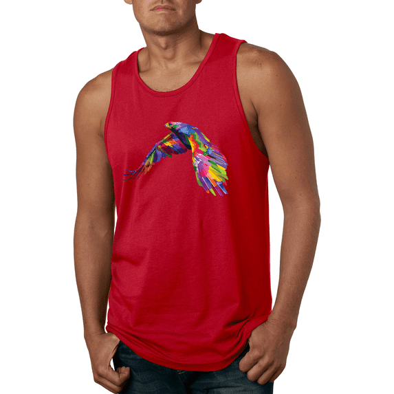 Colorful Trippy Peacock Bird Animal Lover Graphic Tank Top