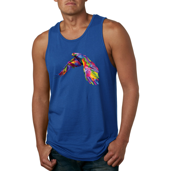 Colorful Trippy Peacock Bird Animal Lover Graphic Tank Top